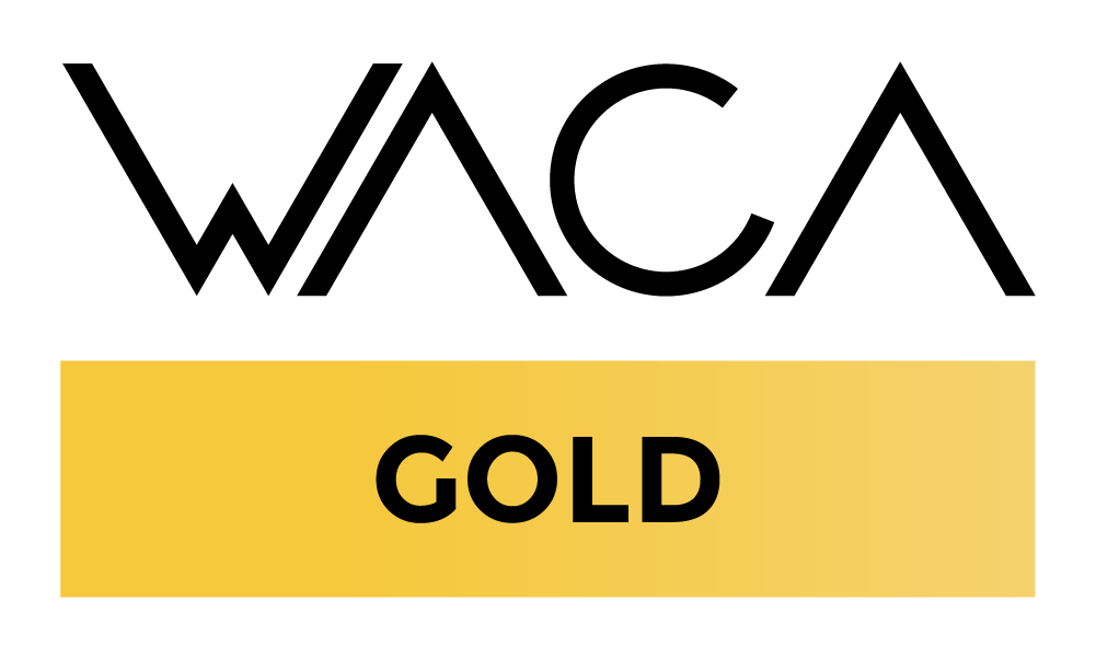 WACA certificate in gold